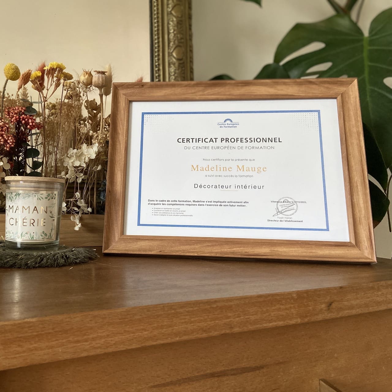 Photo de Madeline Maugé, la décoratrice intérieur de Chez Vous.